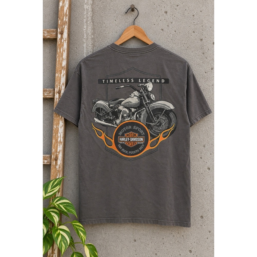Harley-Davidson San Juan Puerto Rico Timeless Legend T-Shirt Mens L Eagle Biker